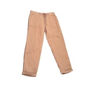 Old Navy Tan Khaki Draw String Lightweight Pants - Small